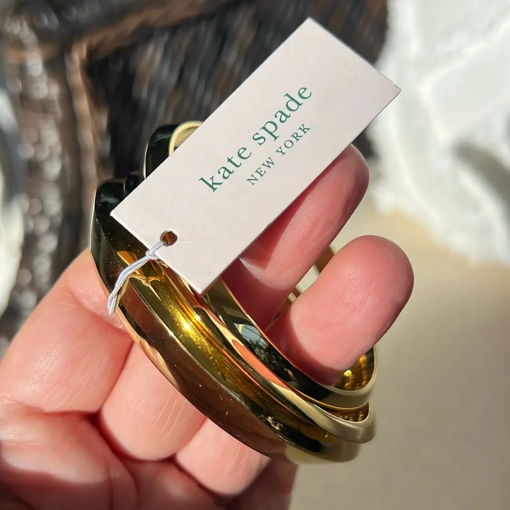 KATE SPADE Bracelets set of 3 Gold - Picture 14 of 17